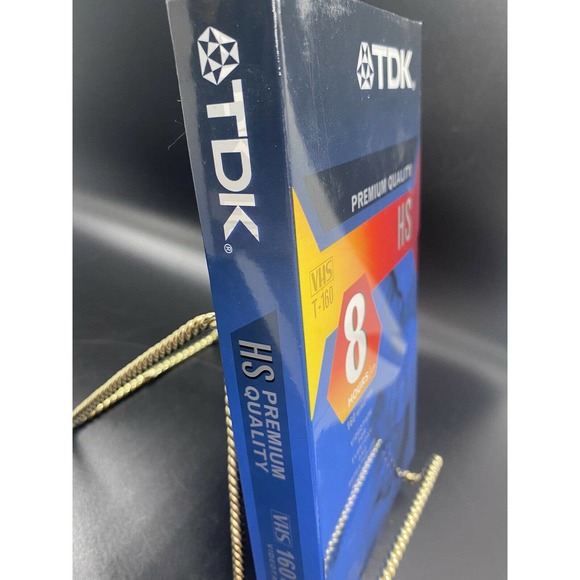 TDK Premium Quality HS T-160 8 Hour Blank VHS Video Cassette Tape Sealed - Picture 3 of 9
